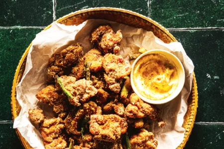Sesame-Cumin Chicken is double-fried for flavor